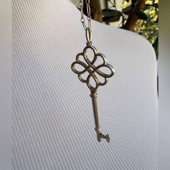Tiffany & Co. Sterling Silver Key Necklace - Picture 12 of 15